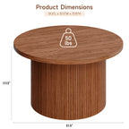 Tambour Walnut Coffee Table