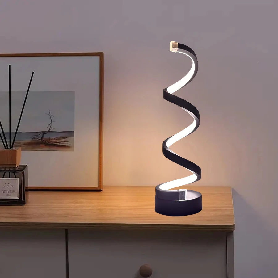 LumiSpiral Touch Lamp