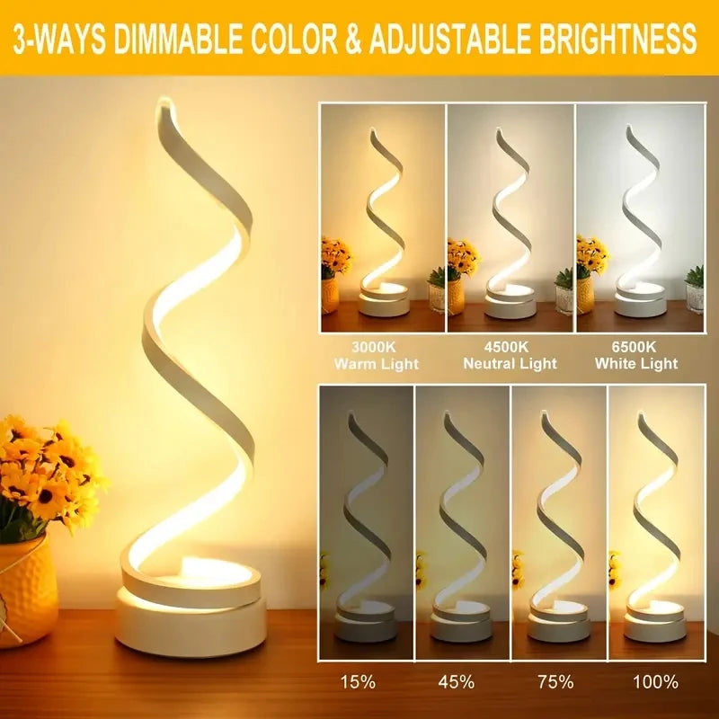 LumiSpiral Touch Lamp