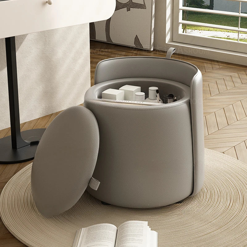 Velora Storage Makeup Stool