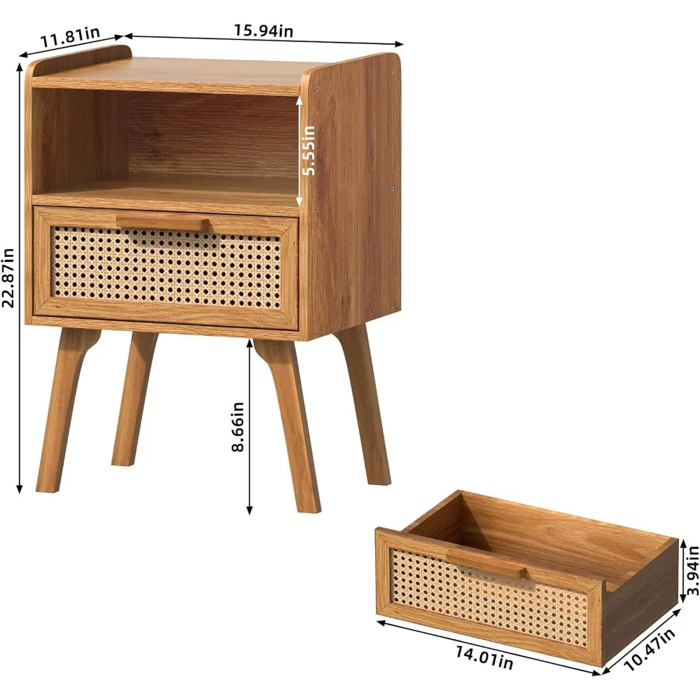 Rattan Harmony Nightstand