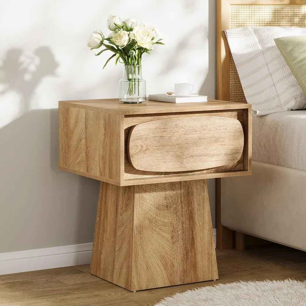 Oak Bedside Table