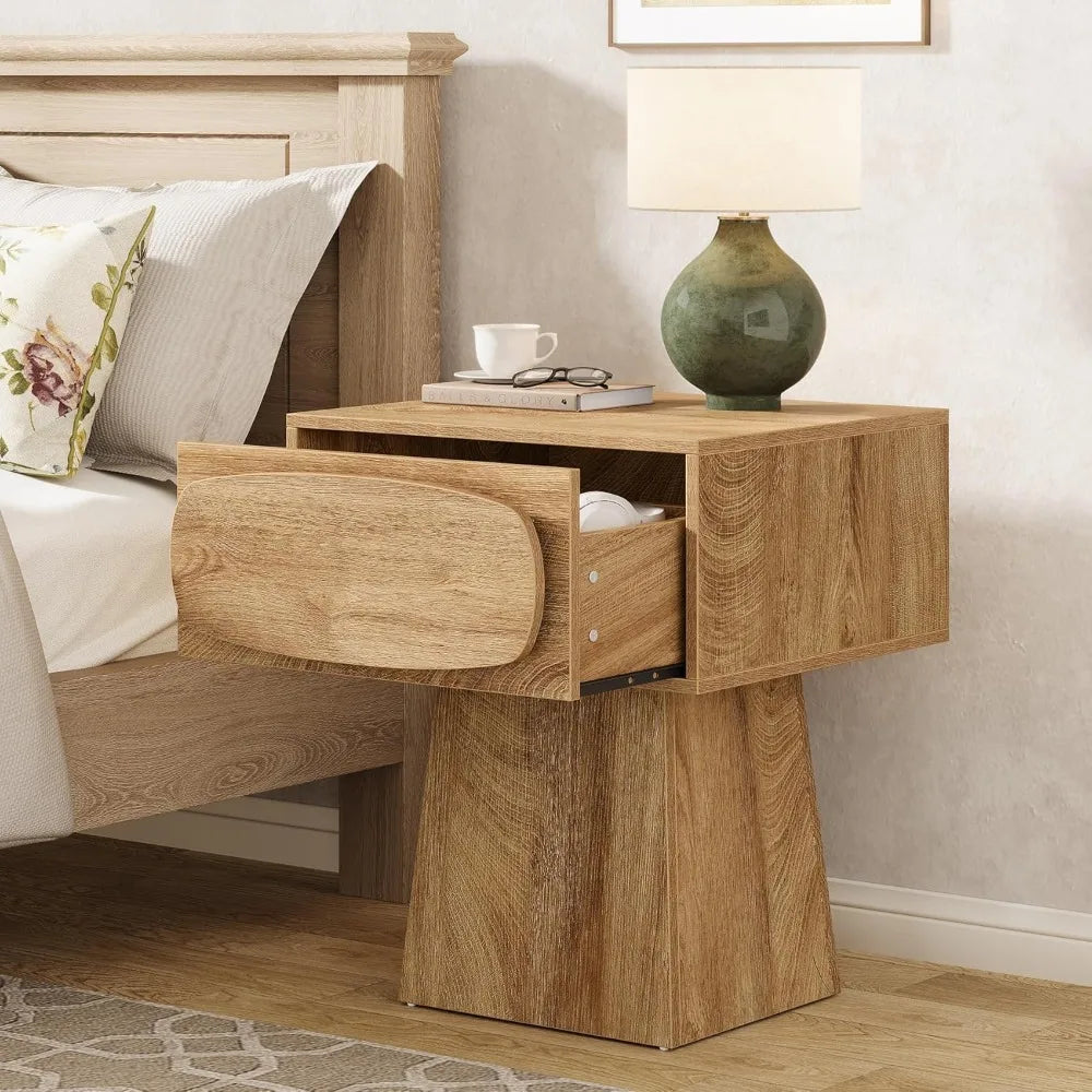 Oak Bedside Table