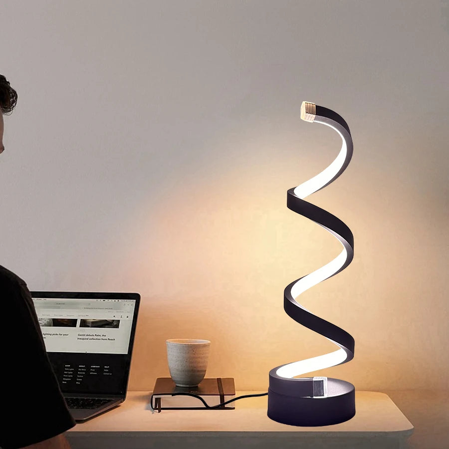 LumiSpiral Touch Lamp