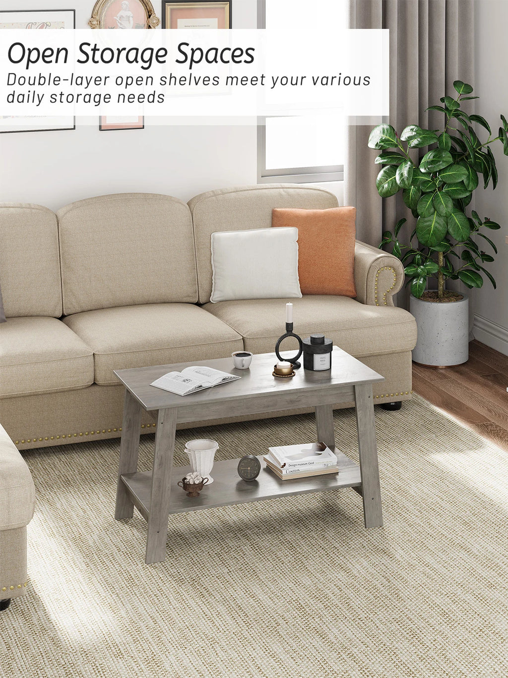 Rustic Hearth Storage Table